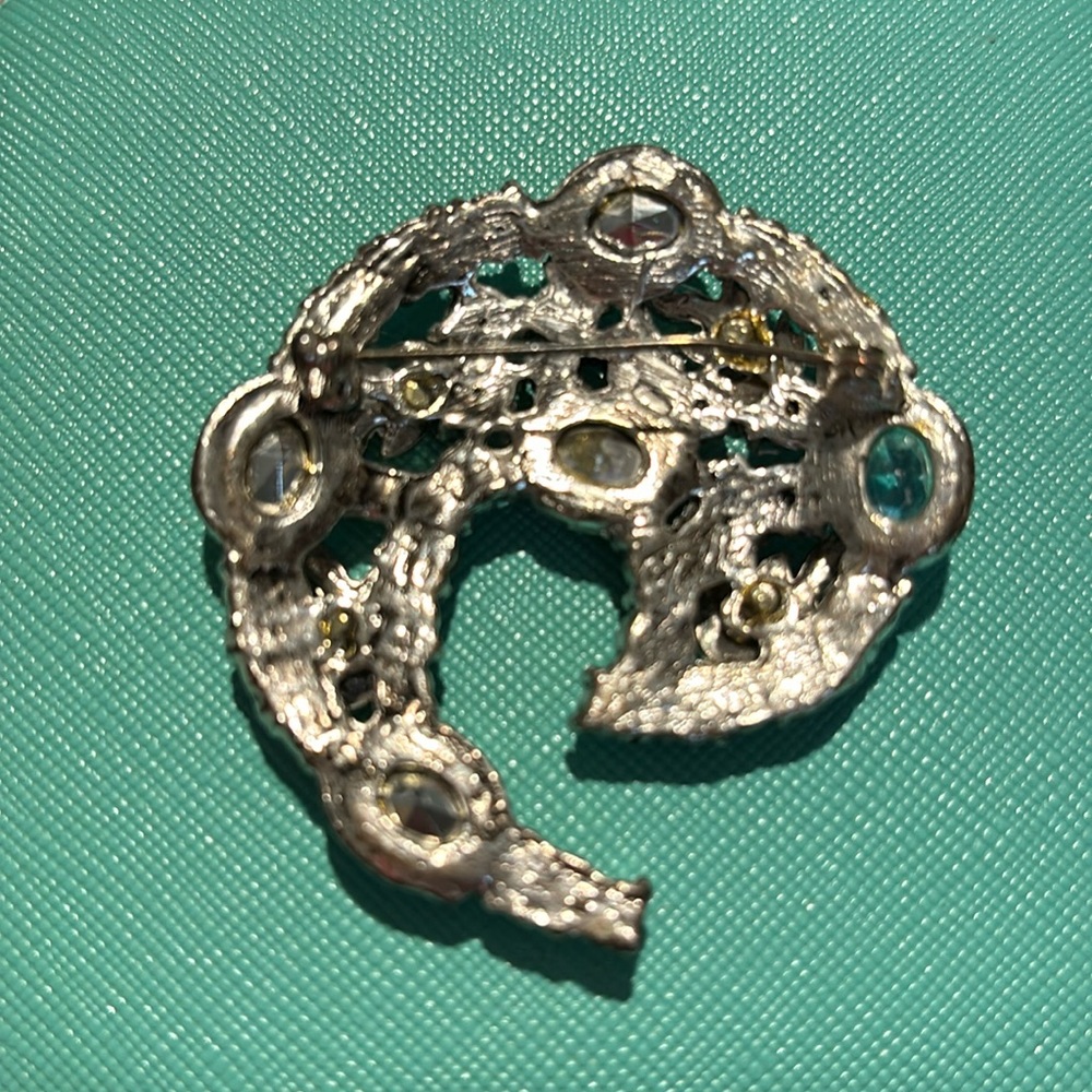 Vintage rhinestone brooch - Picture 3 of 3